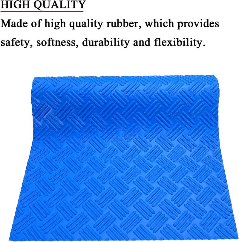 SKARUMMER Swimming Pool Ladder Mat - Protective Pool Ladder Pad Step Mat with Non-Slip Texture, Blue Medium Pool Step Mat, Pool Liner Protection Mat 36 inch X 17 inch - Image 4